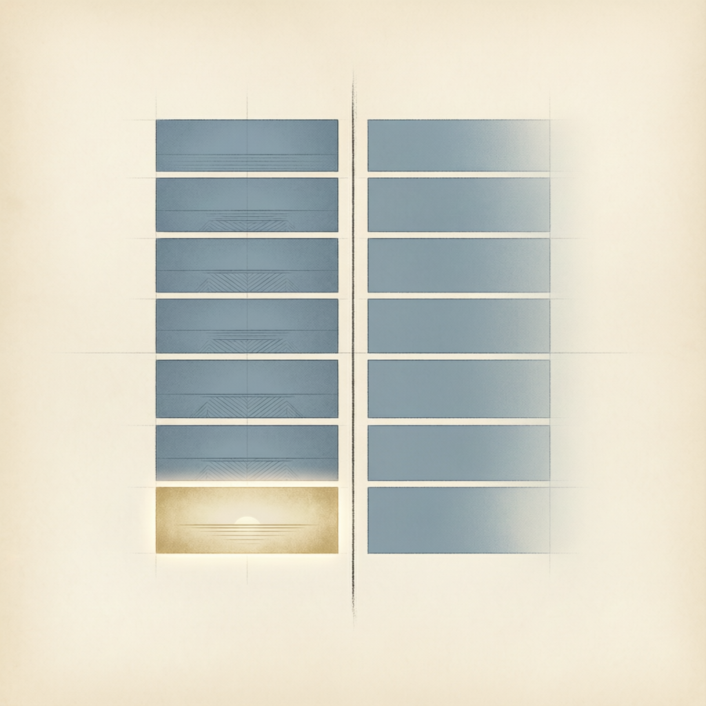 The most striking difference between the two creation accounts is the absence of a seventh day of re