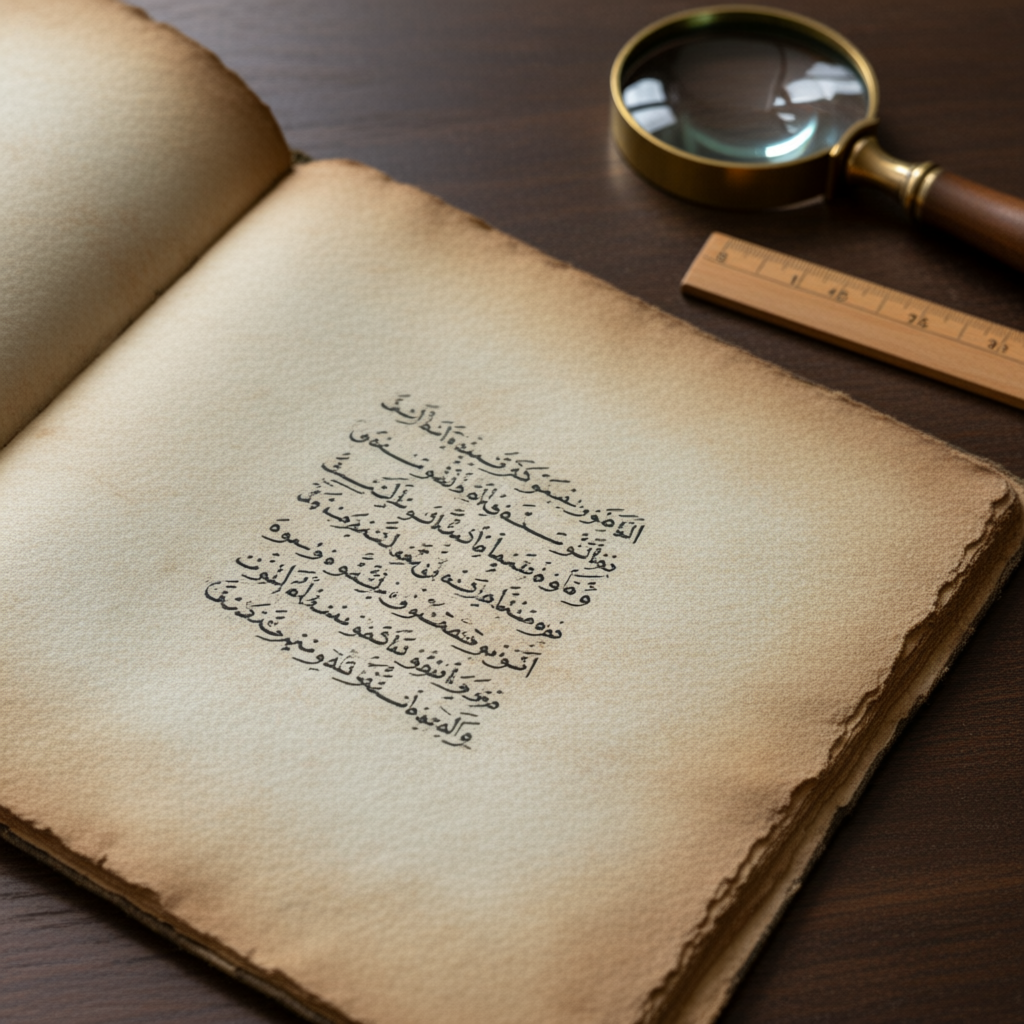 However, the investigation must begin with the primary evidence. For the Quran, that evidence is the